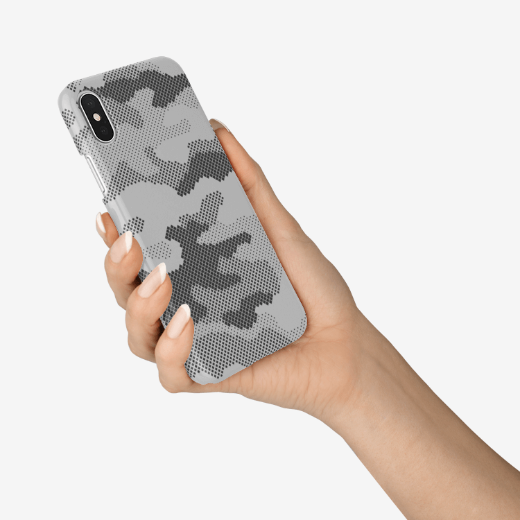 Camo Phone Case | iPhone | Gray Camo Colors