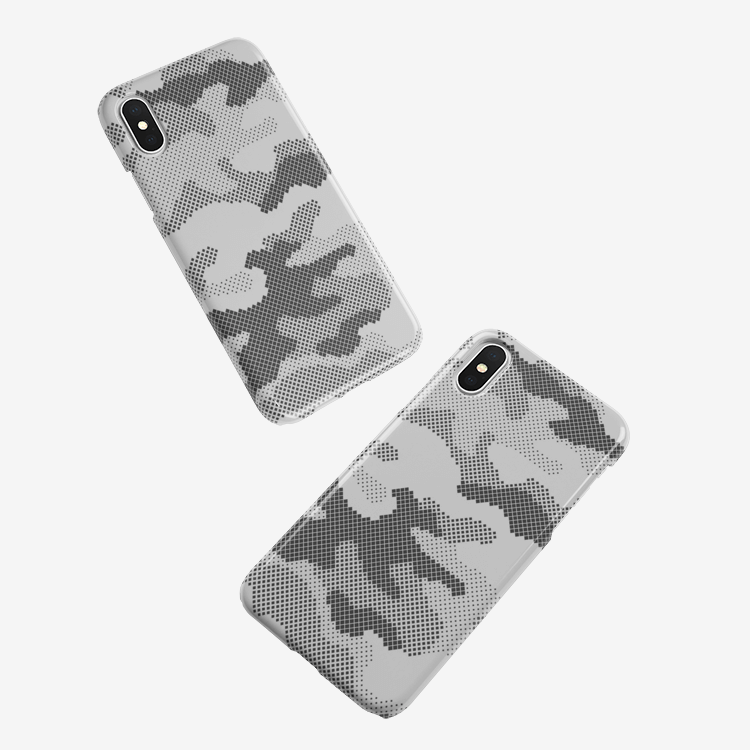 Camo Phone Case | iPhone | Gray Camo Colors