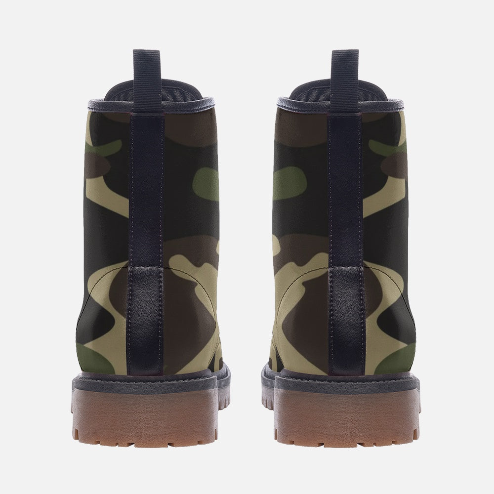 Camo Boots | Leather Camouflage in Classic Green Camo Colors