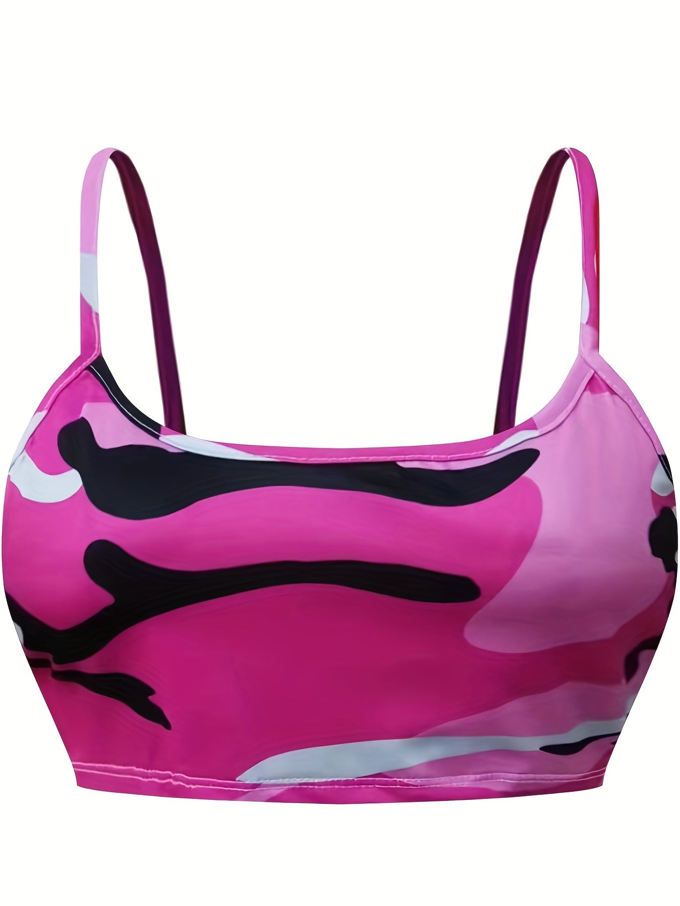 Camouflage Print Crop Cami Top, Sexy Spaghetti Strap Top | Various Colors Camo Colors