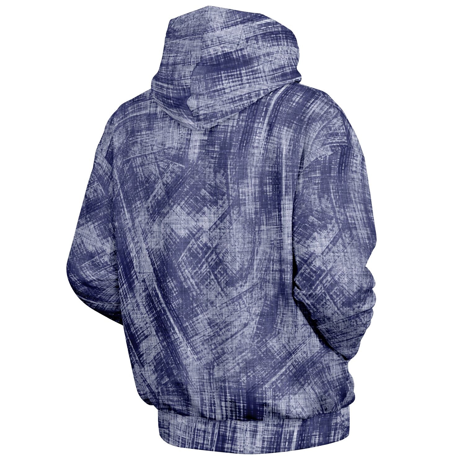 Blue Wash Denim-Style Oversized Hoodie | Camo Colors