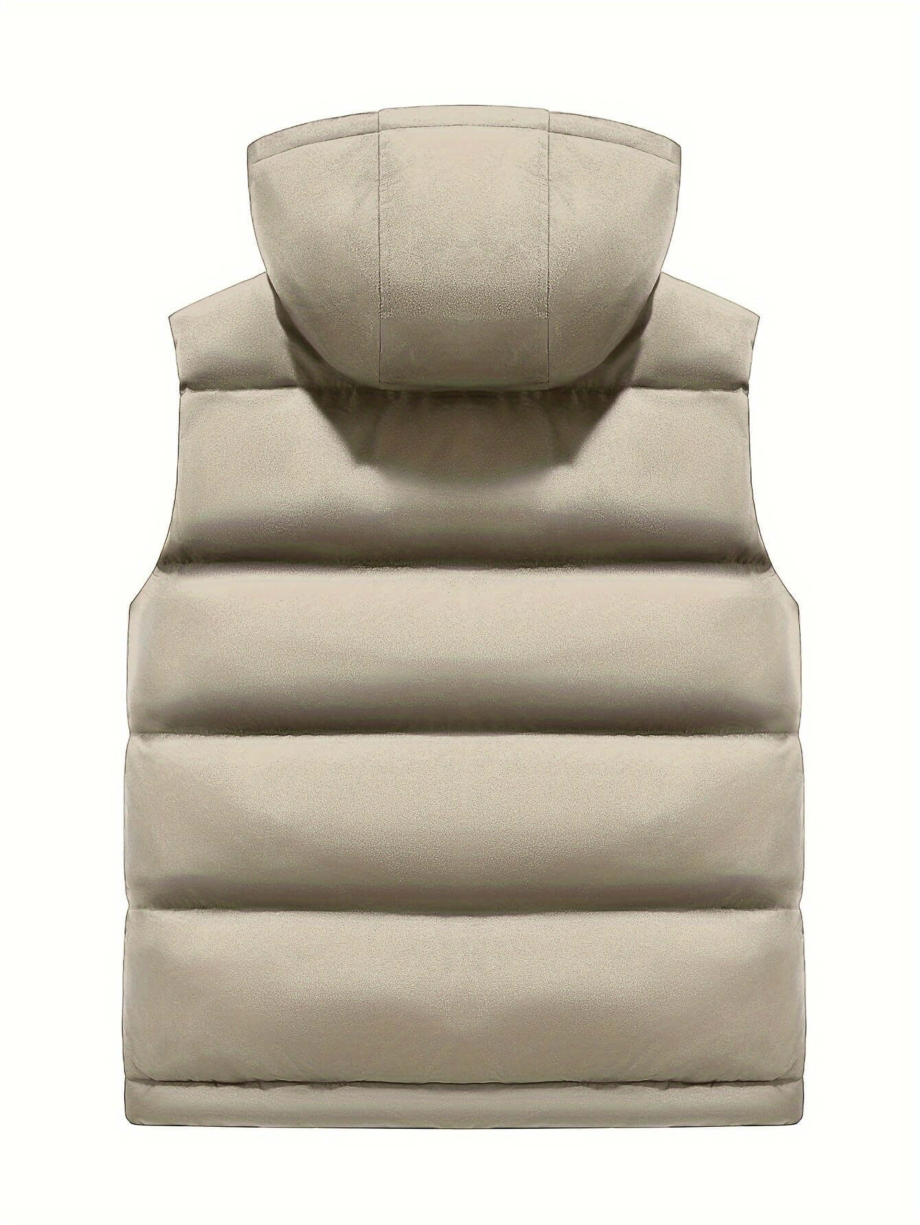 Men's Fleece-Lined Hooded Vest | Stylish Black and Camo Collar Camo Colors