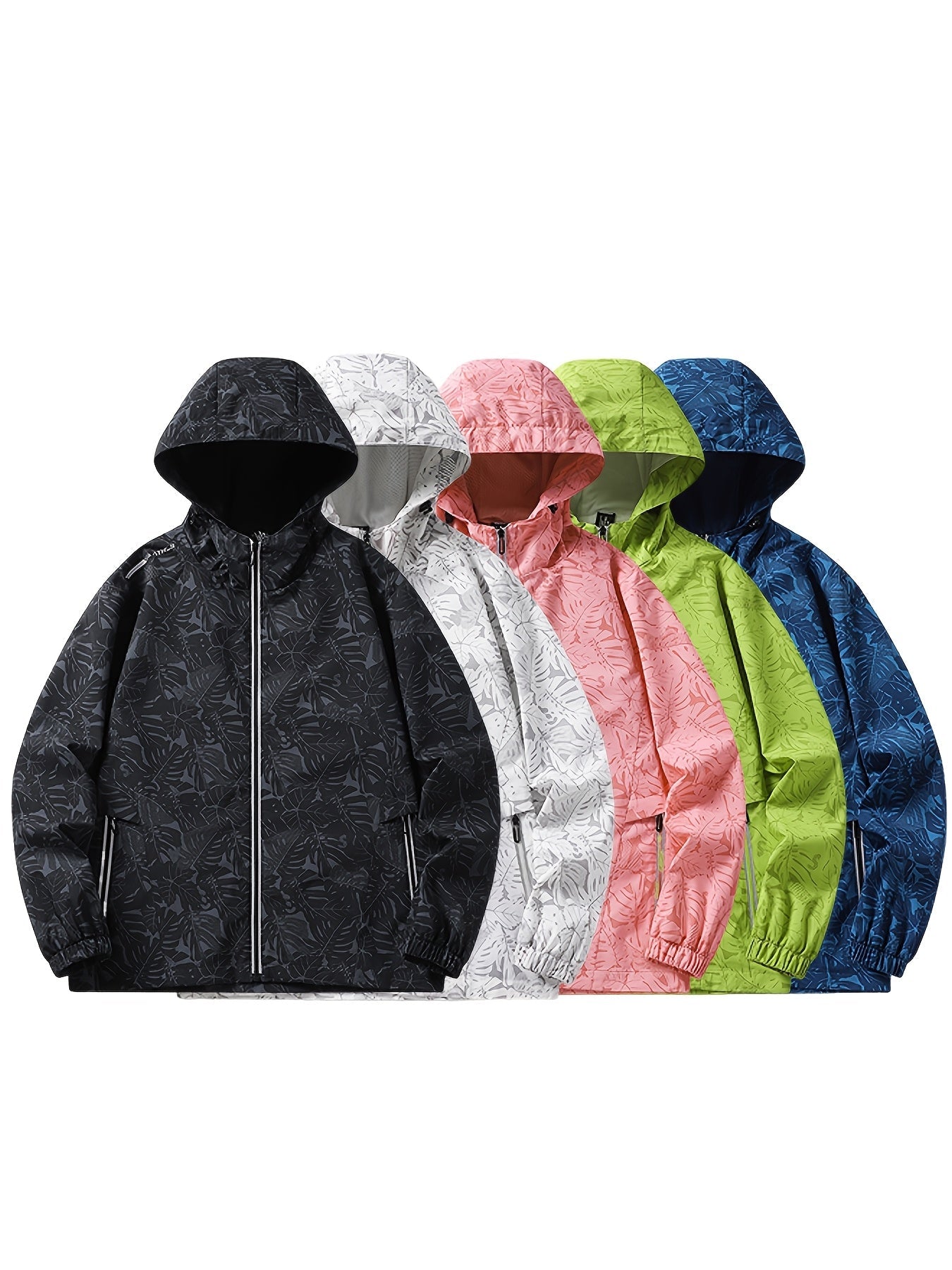 Men's Windproof and Waterproof Hooded Multi-Pocket Jacket Camo Colors
