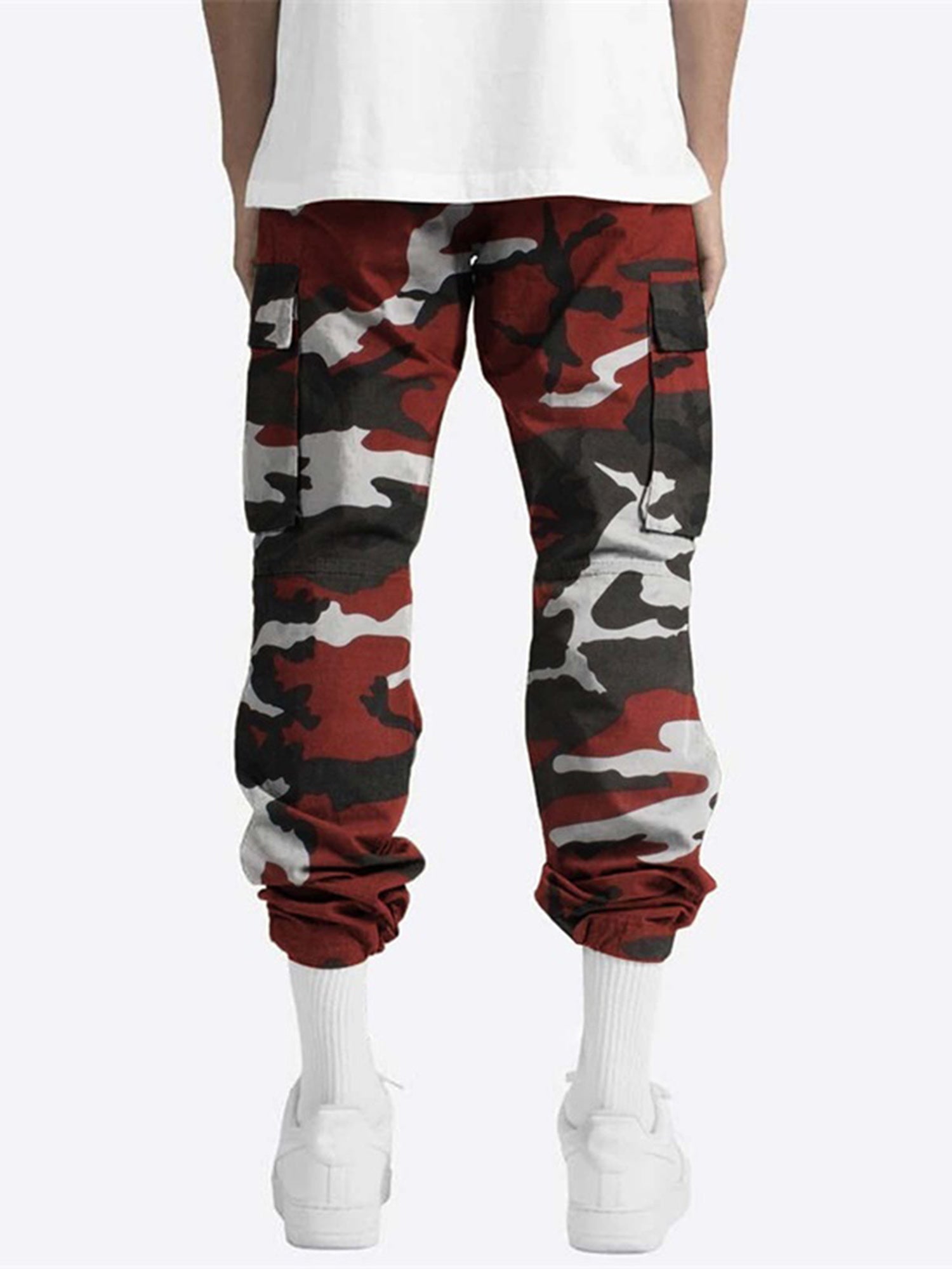 Men's Camouflage Print Cargo Jogger Sweatpants | Camo Colors