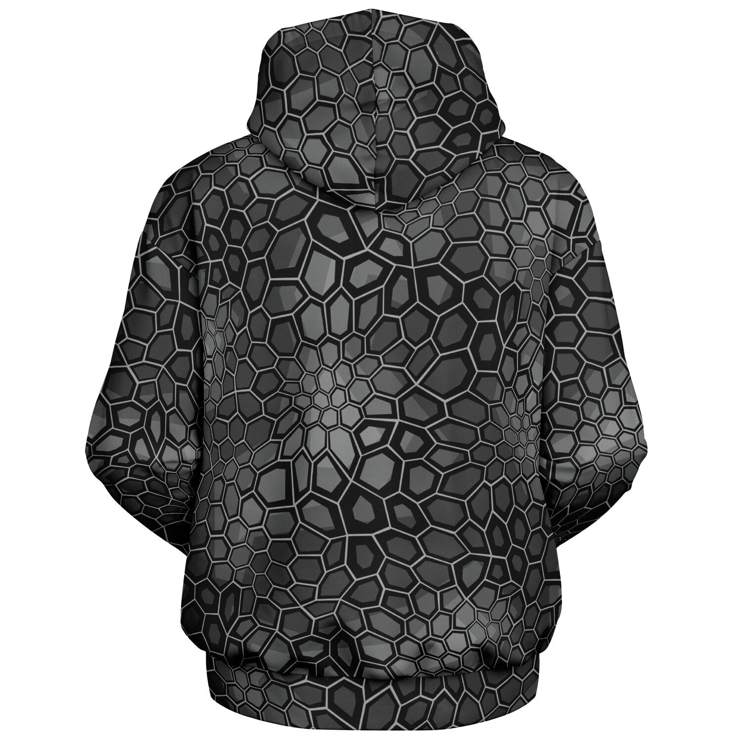 Oversized Camo Hoodie | Black Snake Hexagonal | Camo Colors