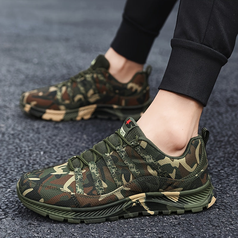 Camo Mesh Breathable Sneakers – Perfect for Running, Hiking Camo Colors
