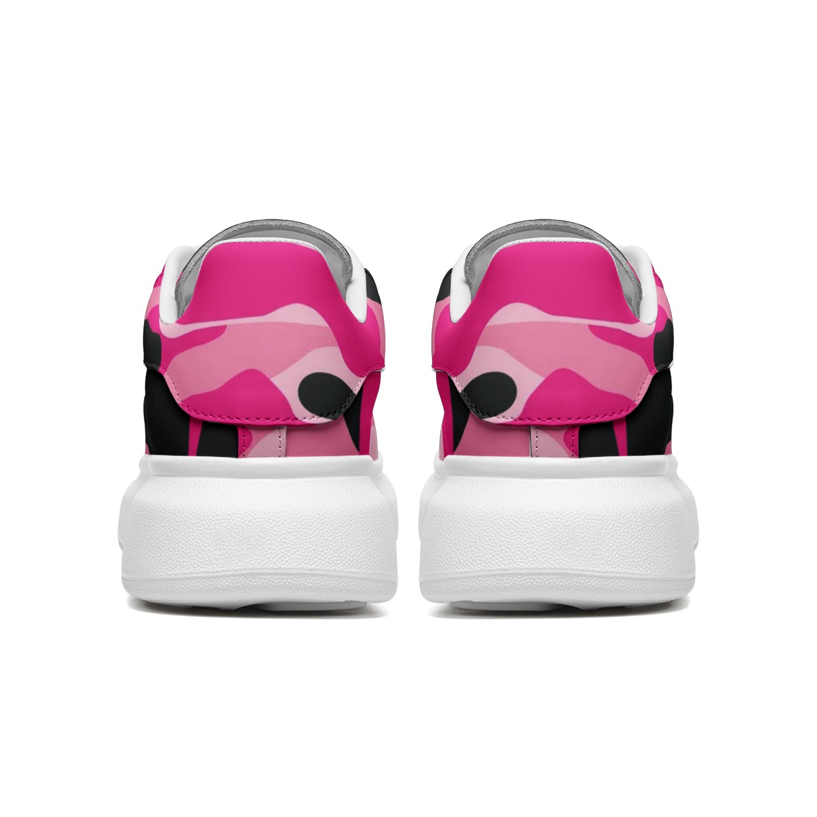 Oversized McQueen Sneakers | Pink, Black, & Cerise Camo Camo Colors