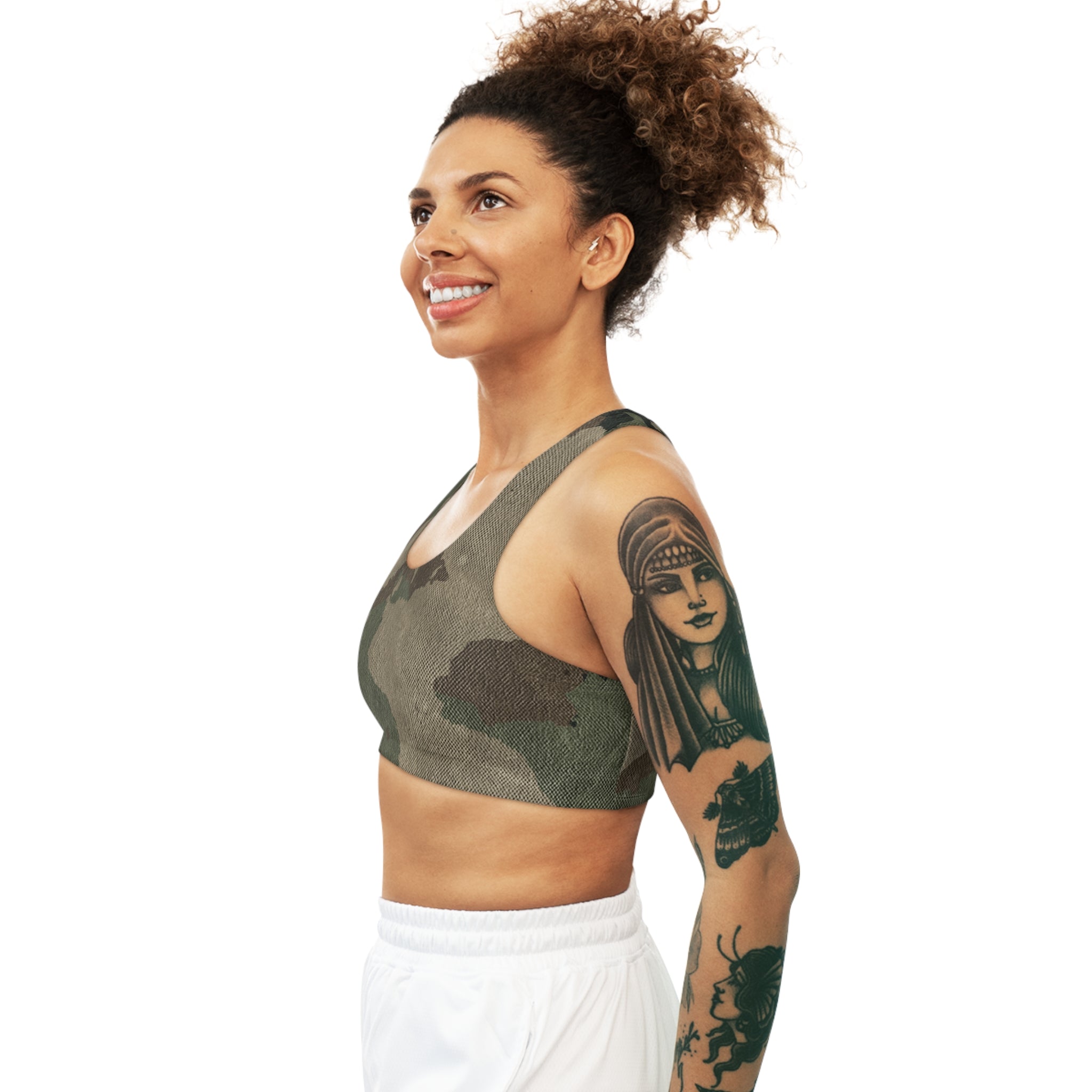 Camo Bra | Dirty Brown Sports Camouflage Camo Colors