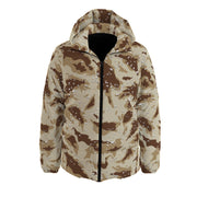 Brown Down Jacket | US Army Desert Camo Puffer Style Camo Colors