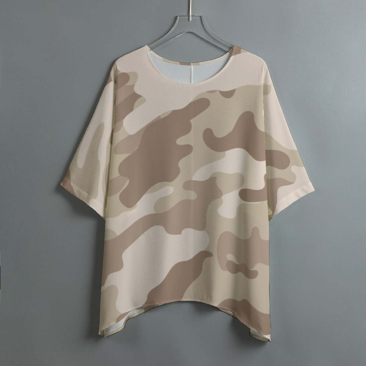 Bat Sleeve Shirt | Desert Brown Camo Print Camo Colors