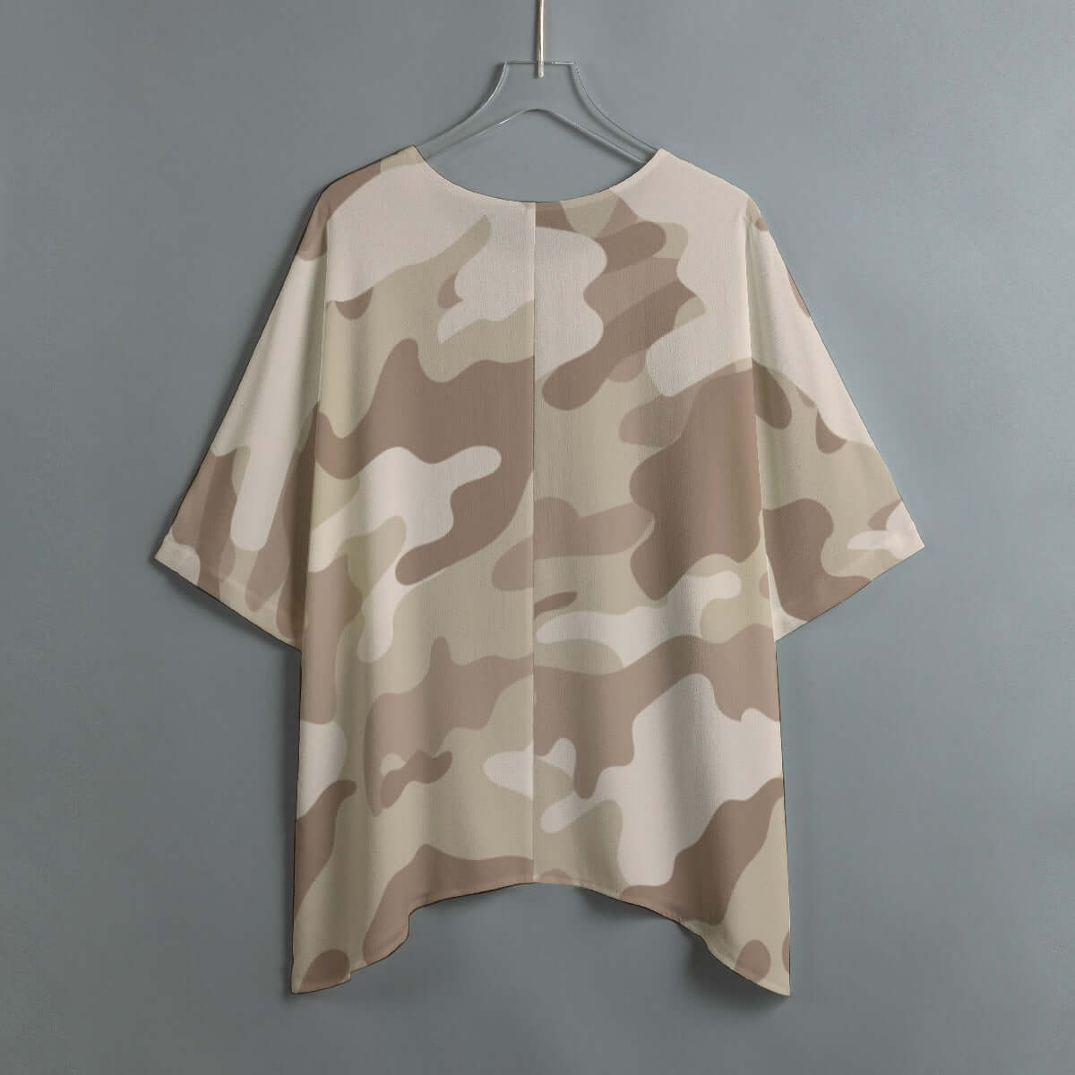 Bat Sleeve Shirt | Desert Brown Camo Print Camo Colors