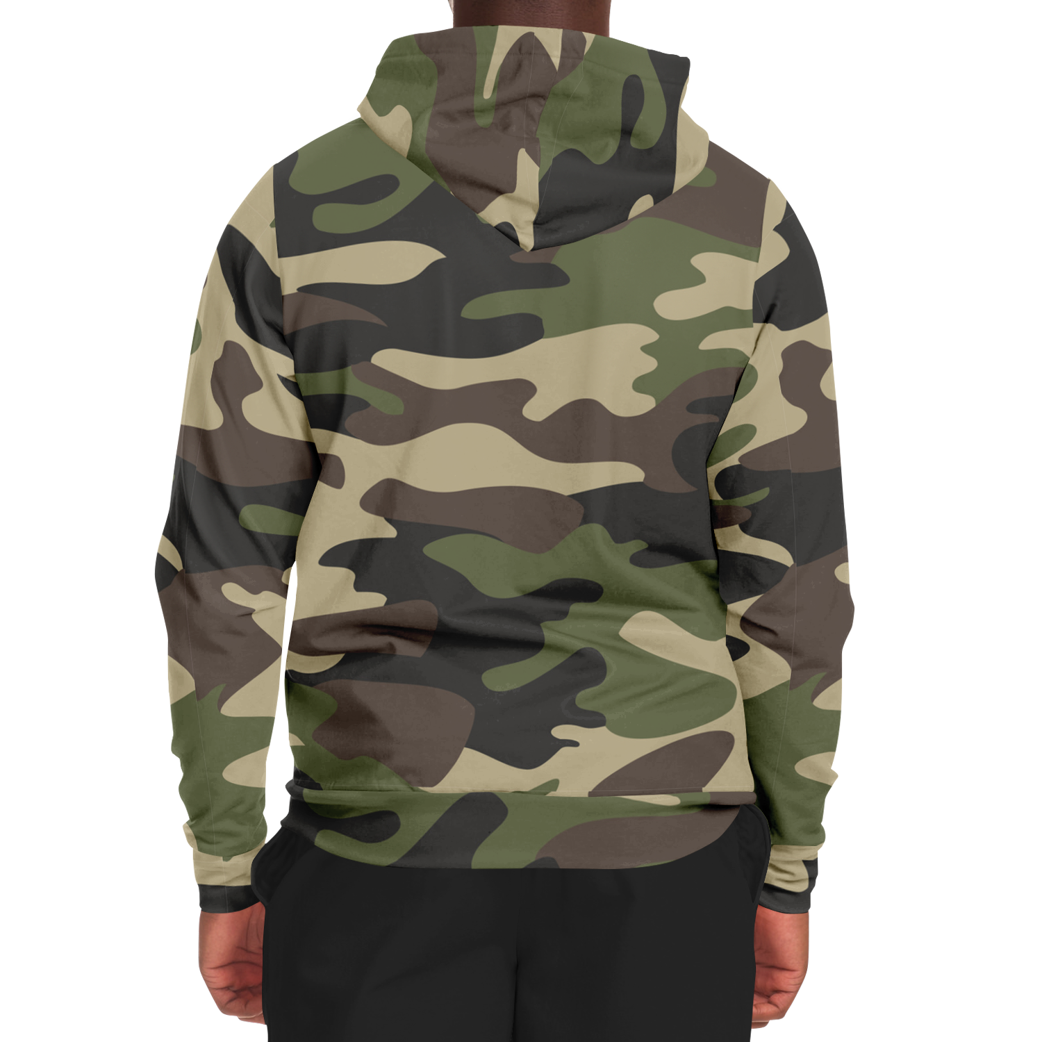 Zip-Up Hoodie | Classic Green Camouflage style Camo Colors