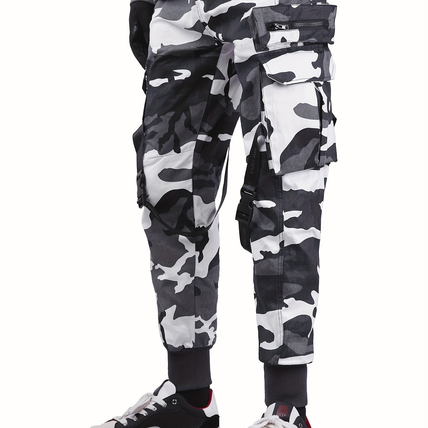 Streetwear Techwear Cargo Jogger Pants for Men Camo Colors