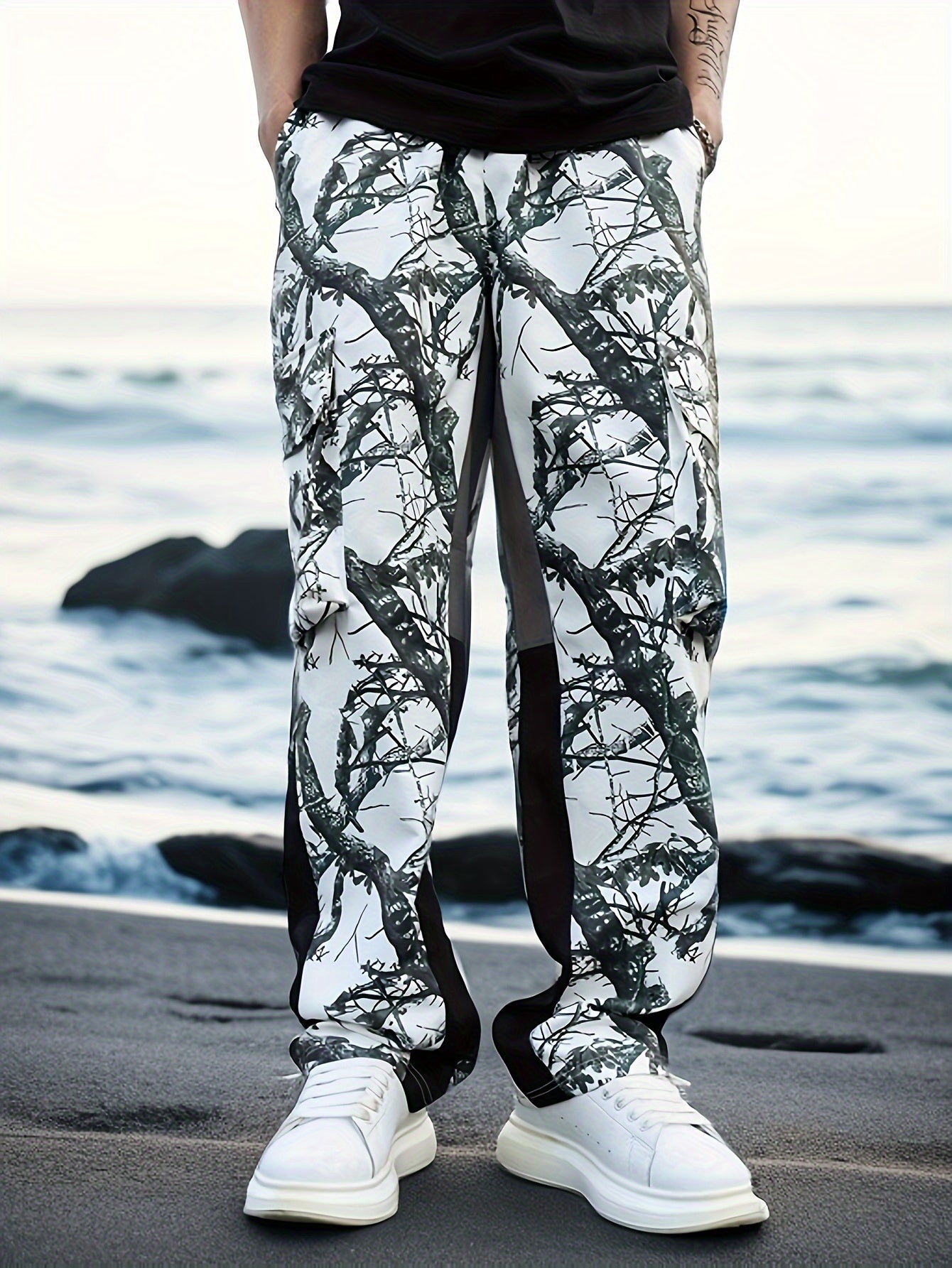Plus Size Camo Cargo Pants for Men | Casual Style Camo Colors