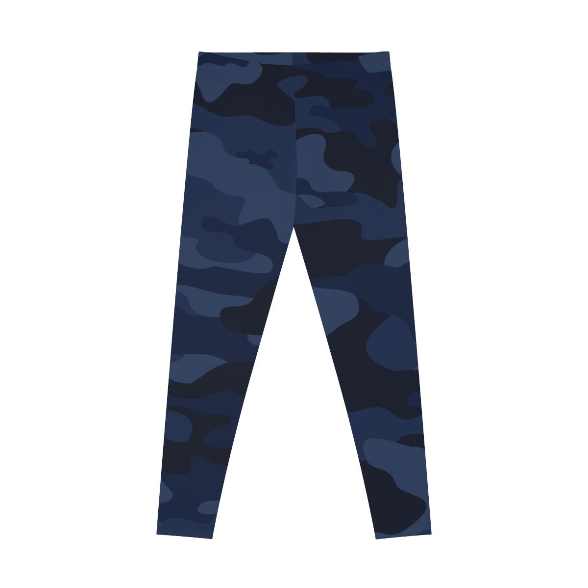 Blue Camo Leggings For Women | Mid Waist Fit Camo Colors