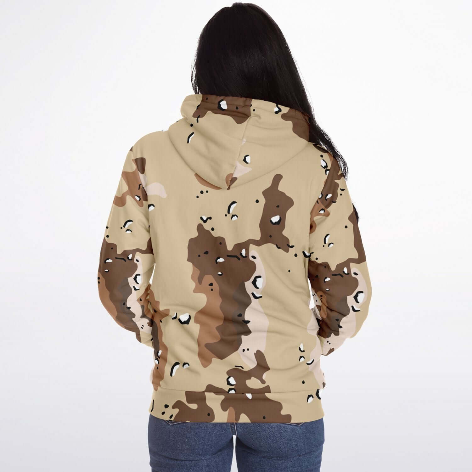 Microfleece Zip Hoodie | Marines Military Camo Print Camo Colors
