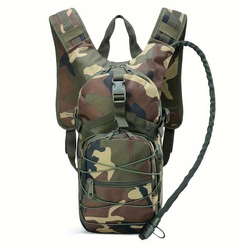 Versatile Tactical Backpack with Built-In Hydration System Camo Colors