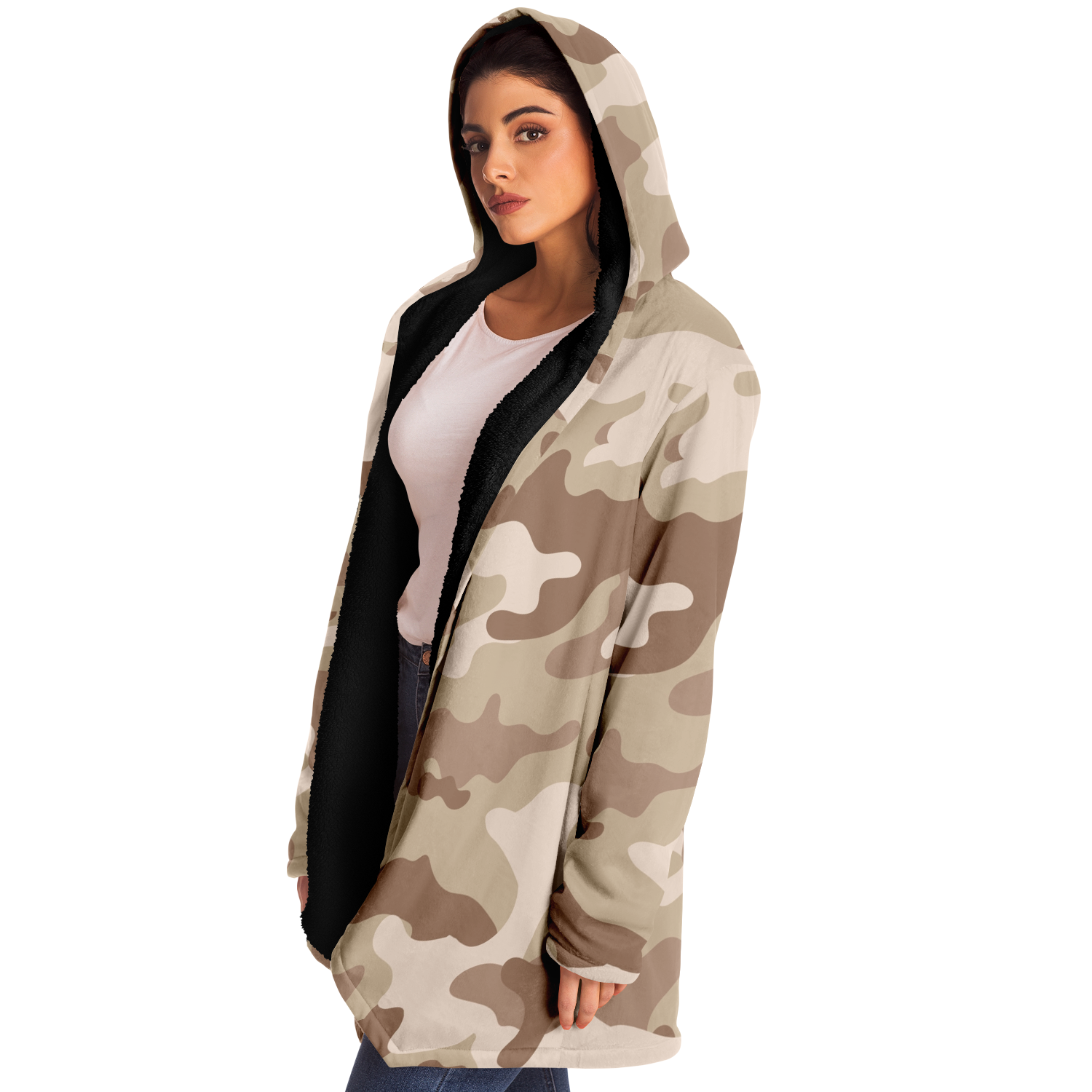 Camo Cloak | Desert Brown Camouflage | Microfleece Camo Colors
