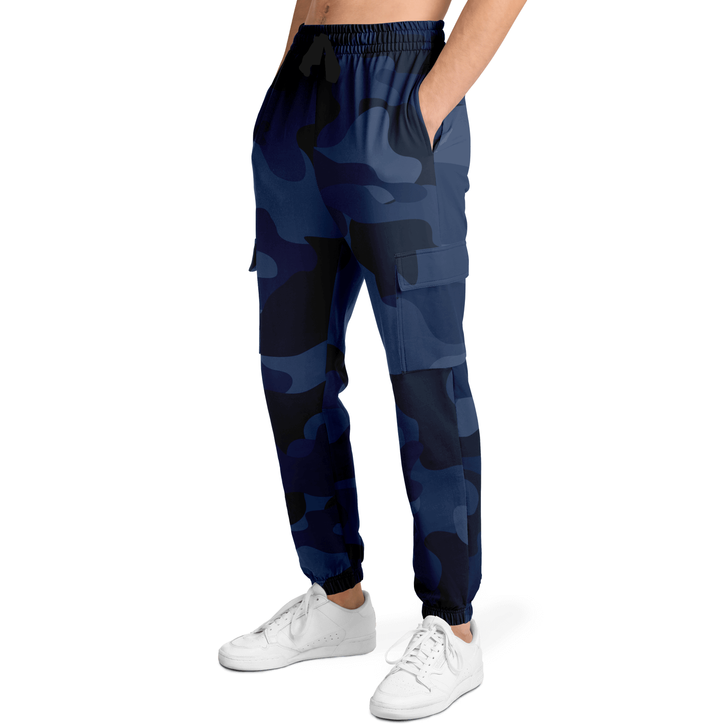 Camo Cargo Pants | Unisex | Deep Blue Camouflage Camo Colors