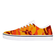 Camo Skate Shoes | Orange & Red Camouflage Camo Colors