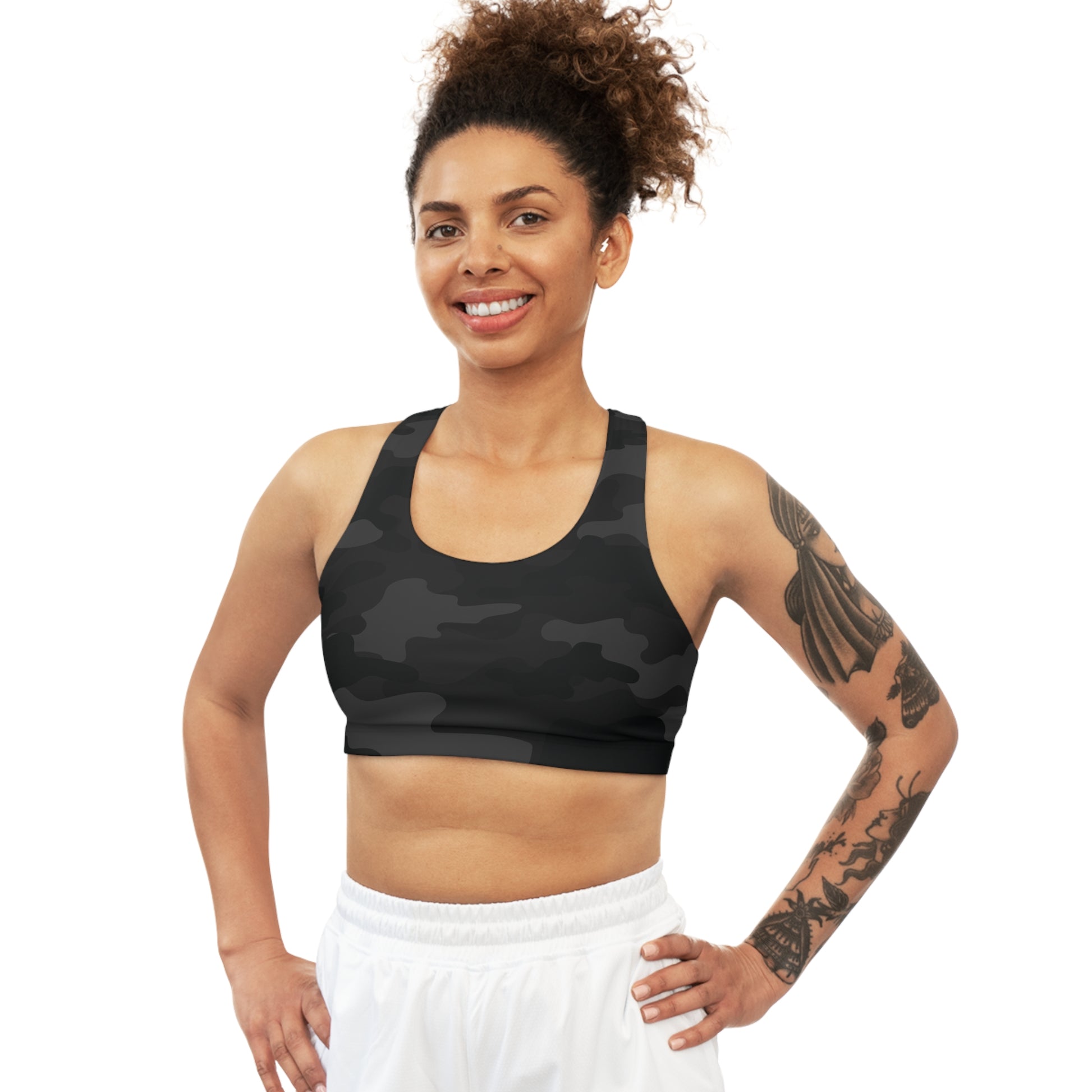 Camo Bra | Black Sports Camouflage Camo Colors