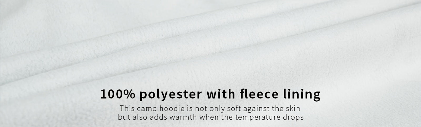 Camo Hunting Hoodie | Men's Wool Lined Warm Pullover Camo Colors