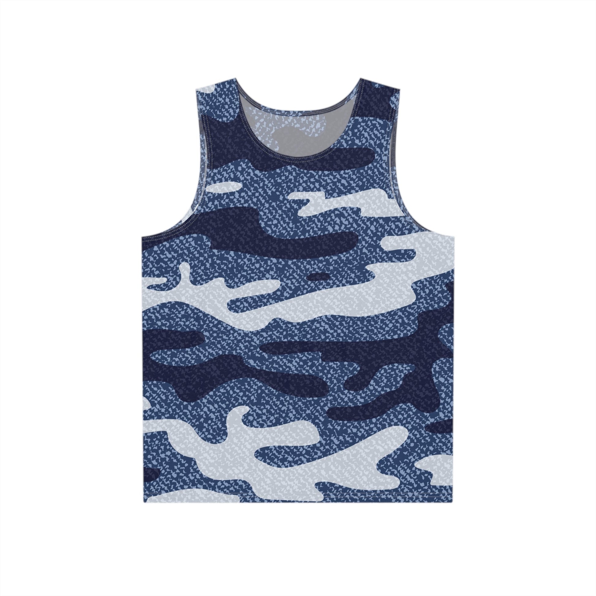 Men's Tank Blue Camo Denim Print | Camo Colors