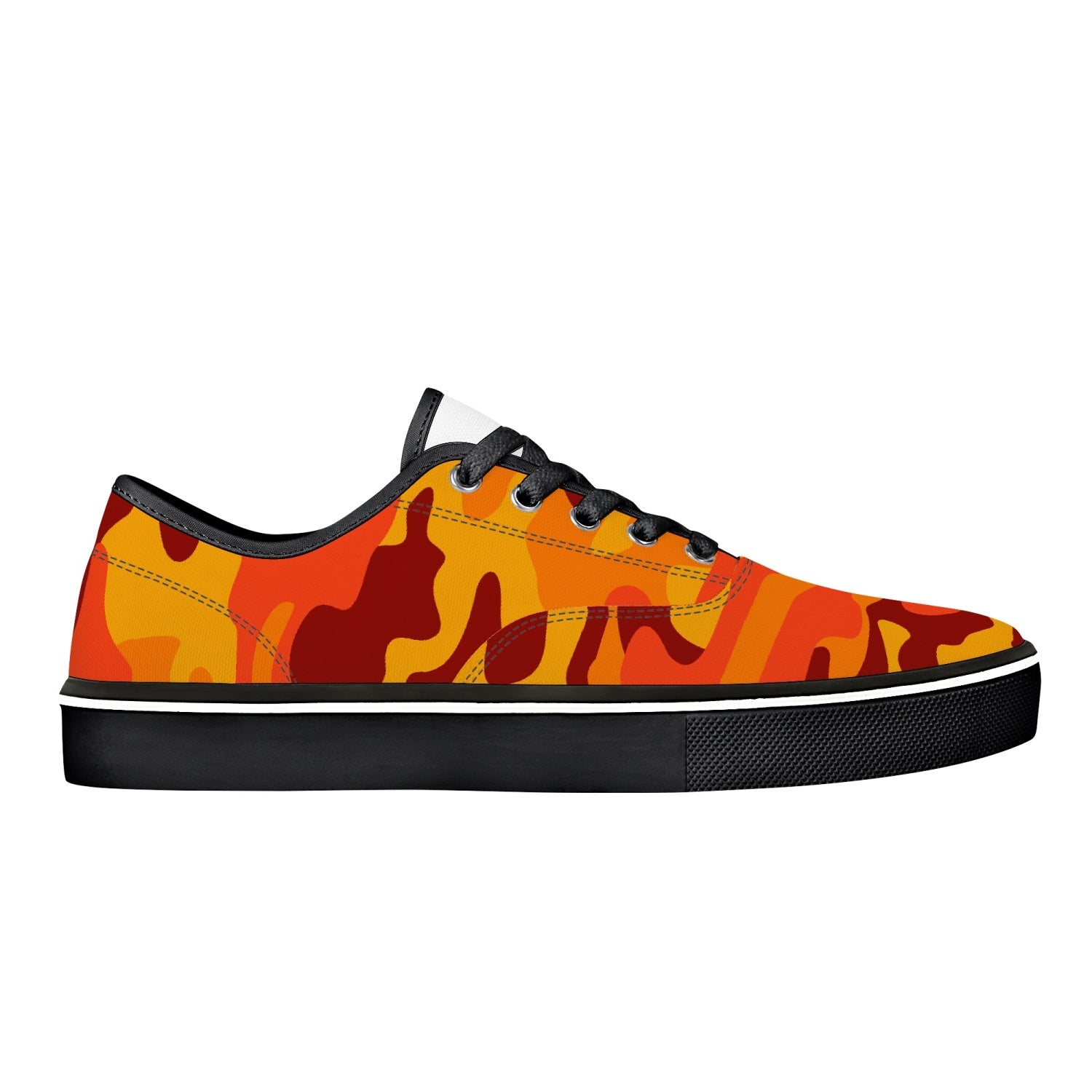 Camo Skate Shoes | Orange & Red Camouflage Camo Colors