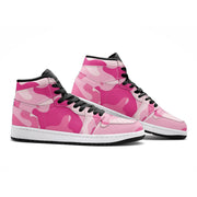 Camo Sneakers AJ 1 | High-Top | Lavender Pink Camouflage Camo Colors