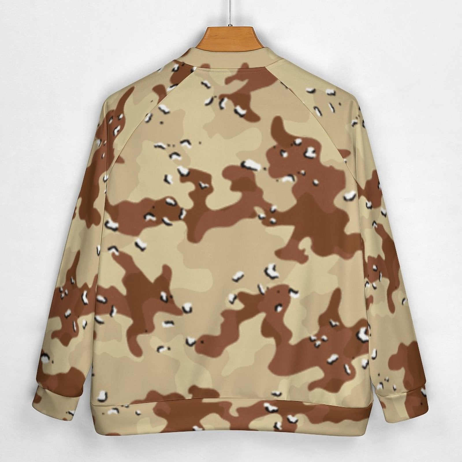 Men's Baseball Jacket | Brown Desert Storm Camouflage