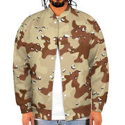 Men's Baseball Jacket | Brown Desert Storm Camouflage