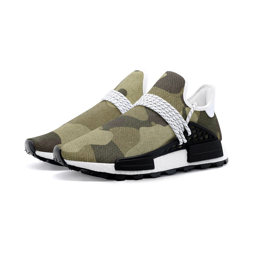 Lightweight Camo Sneakers | Green Fabric Camouflage Camo Colors