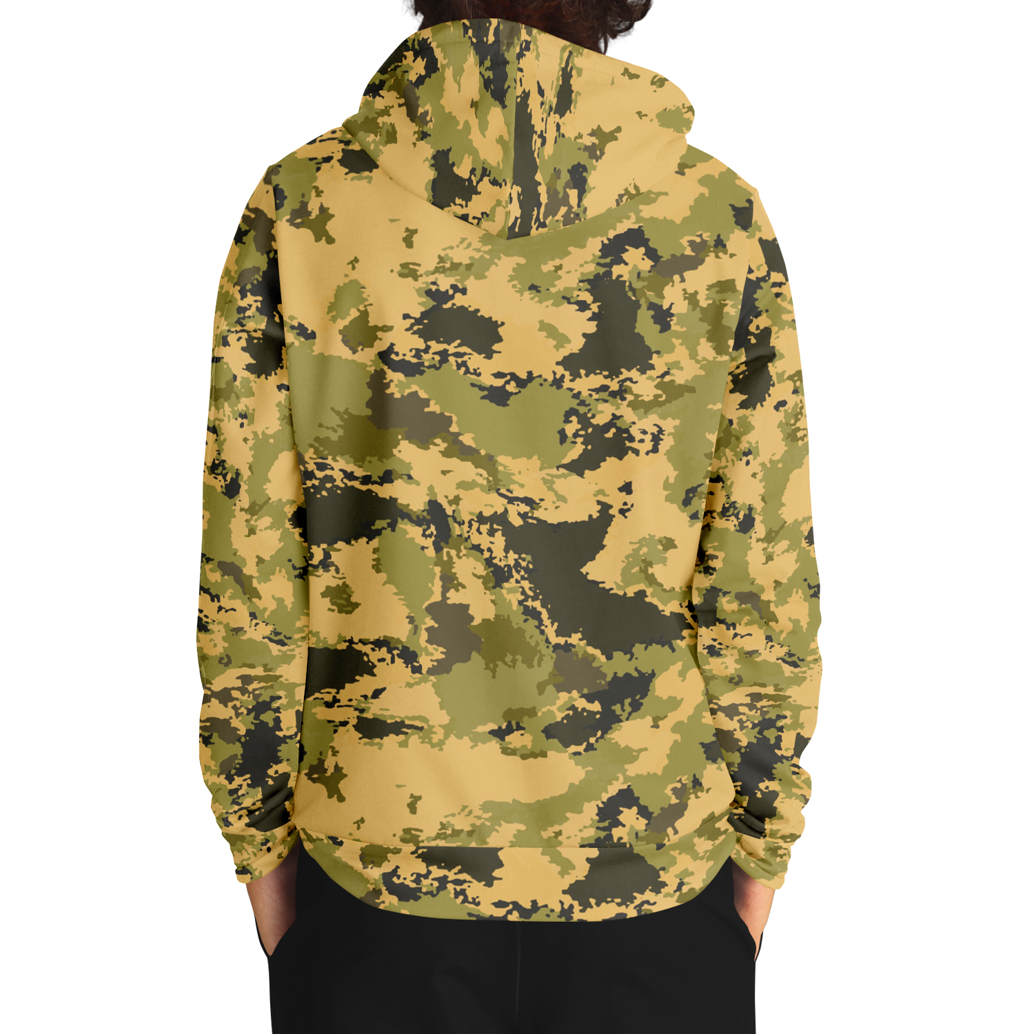 Green Camo Hoodie | Watercolor Desert Camouflage Camo Colors