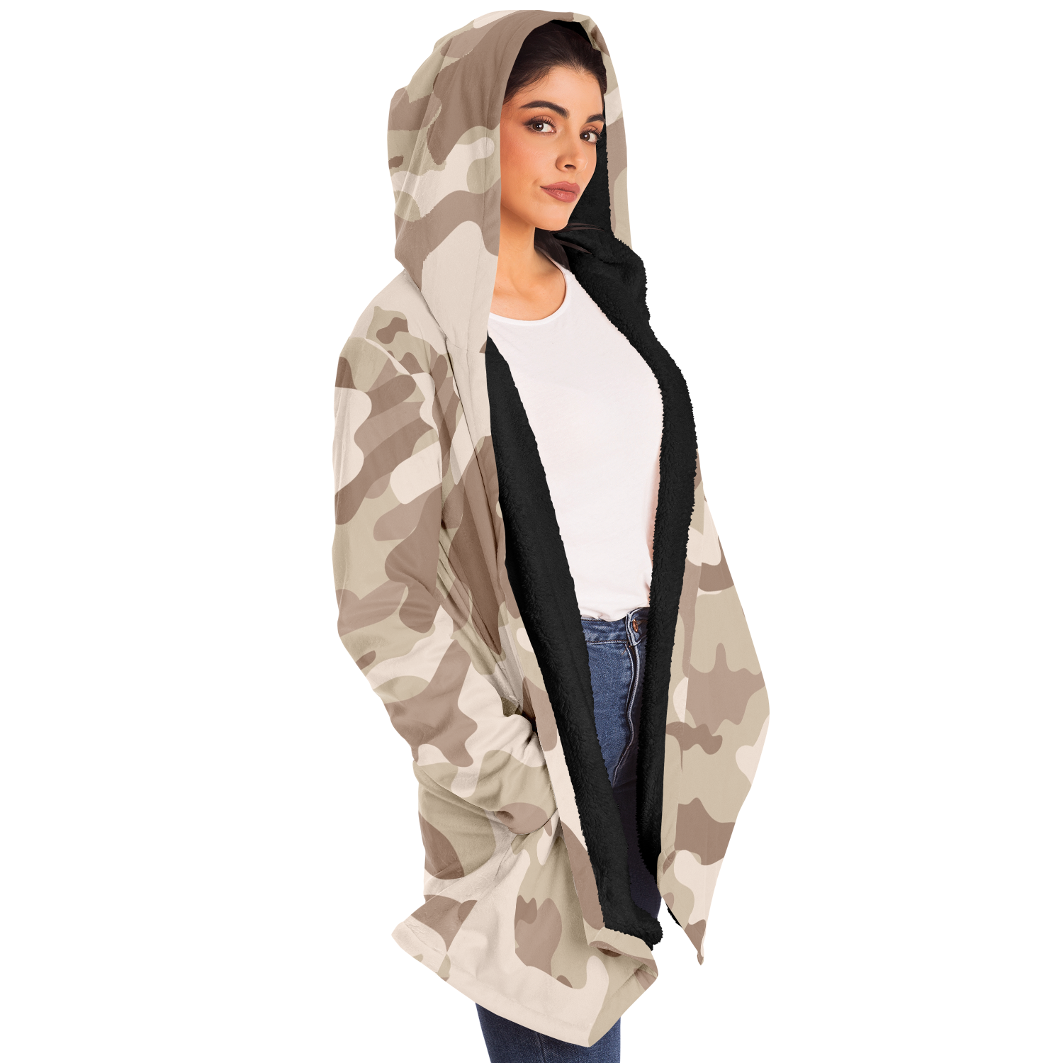 Camo Cloak | Desert Brown Camouflage | Microfleece Camo Colors