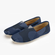 Camo Toms | Deep Blue Camouflage Canvas Shoes Camo Colors
