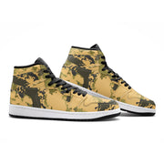 Desert Green Camo Sneakers AJ 1 | High Top Leather Camo Colors