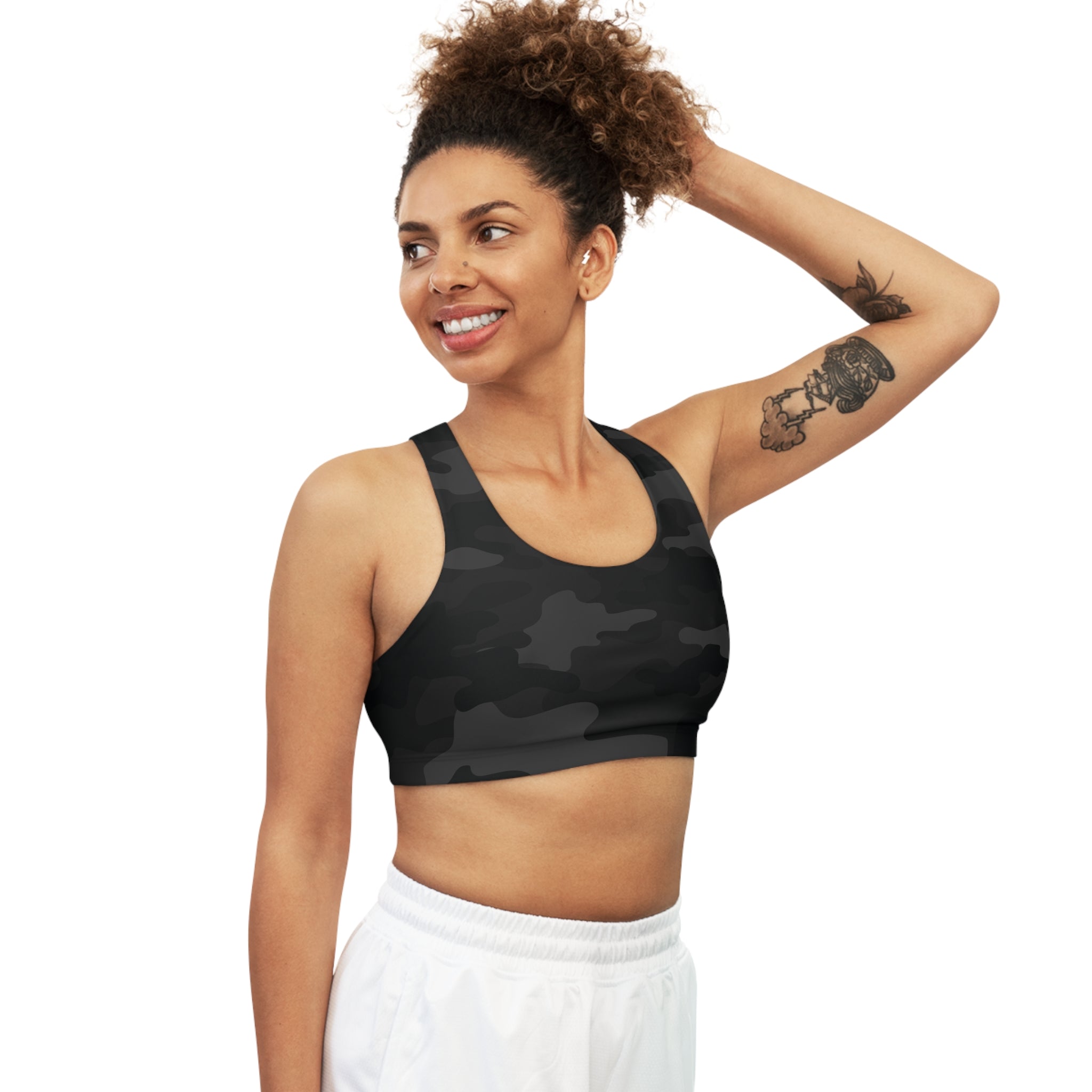 Camo Bra | Black Sports Camouflage Camo Colors