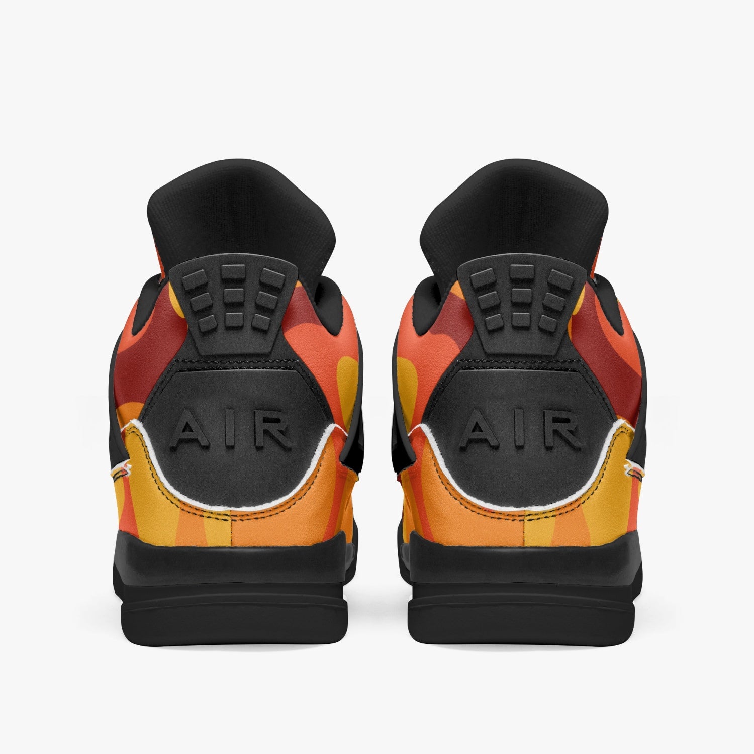 Camo Jordans AJ4 | Orange and Red Camo Colors