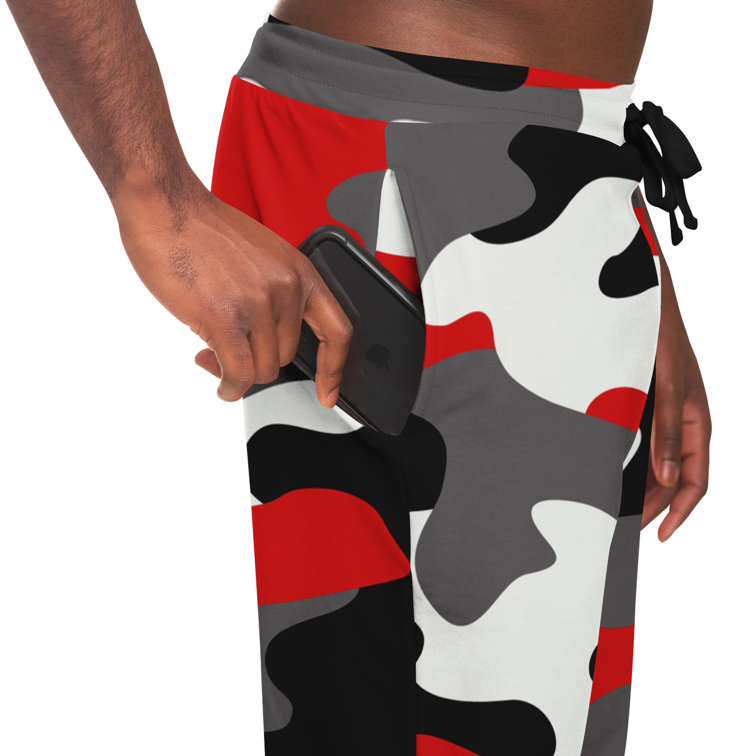 Camo Joggers | Unisex | Red, Black, and White Camo Colors