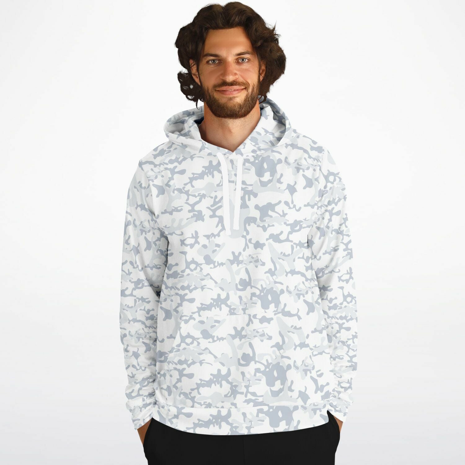 White Camo Hoodie | Army Snow Grunge