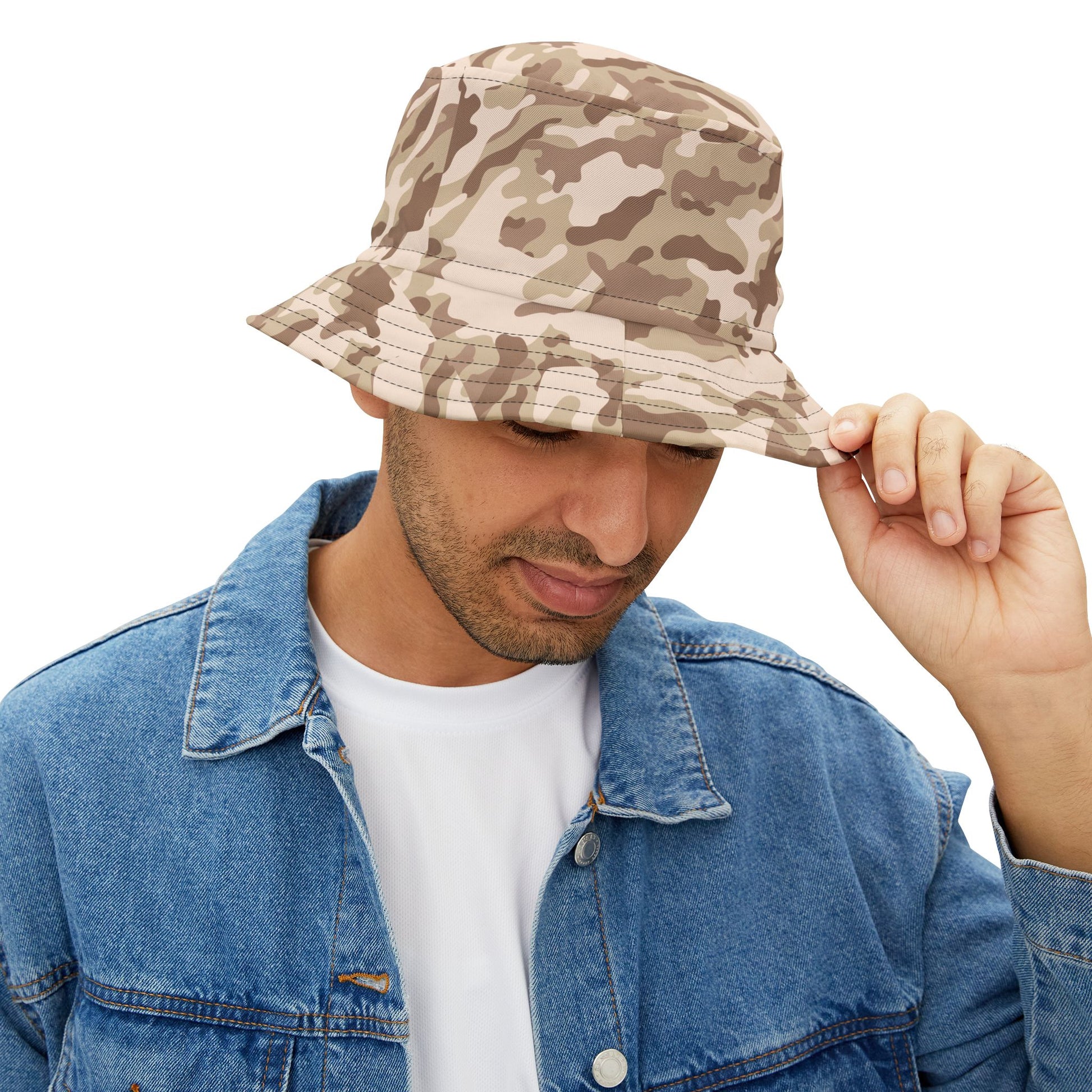 Camo Bucket Hat | Desert Brown Camouflage Camo Colors