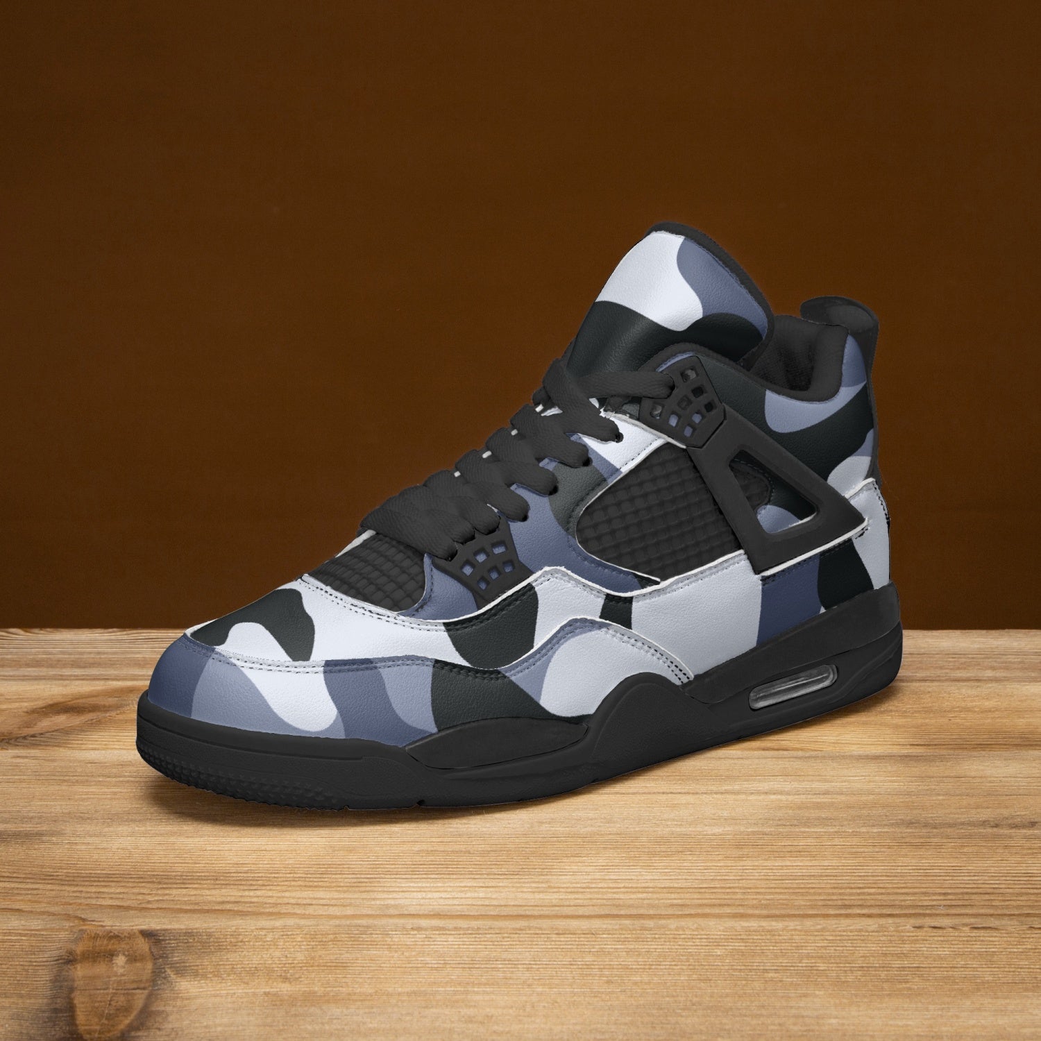 Camo Jordans AJ4 | Light Blue Camo Colors