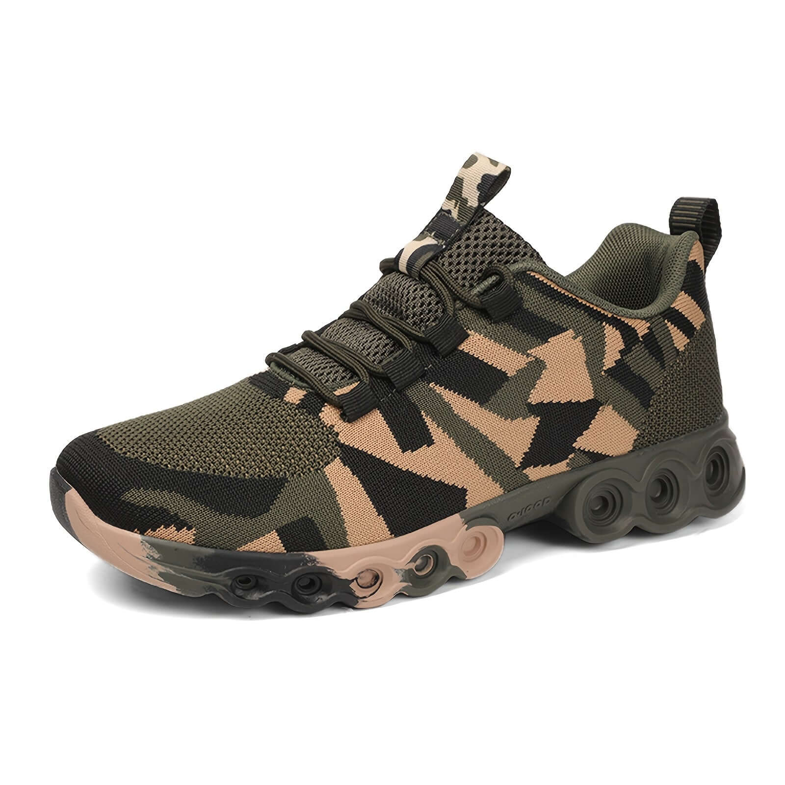 Men's Casual Camouflage Mesh Sneakers | Breathable Fabric Camo Colors