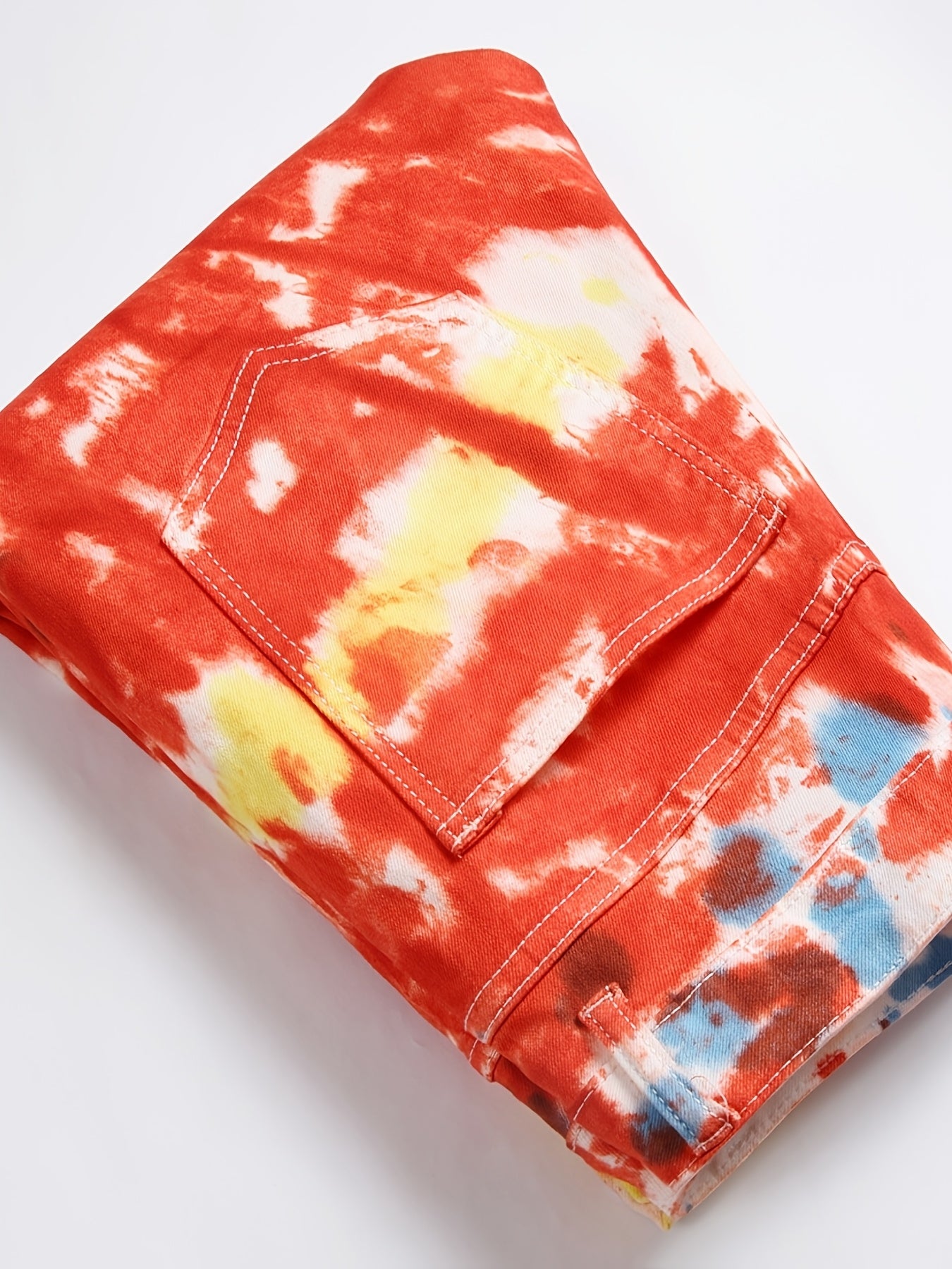 Men'S Regular Fit Casual Denim Jeans - Mid Waist Camo Colors