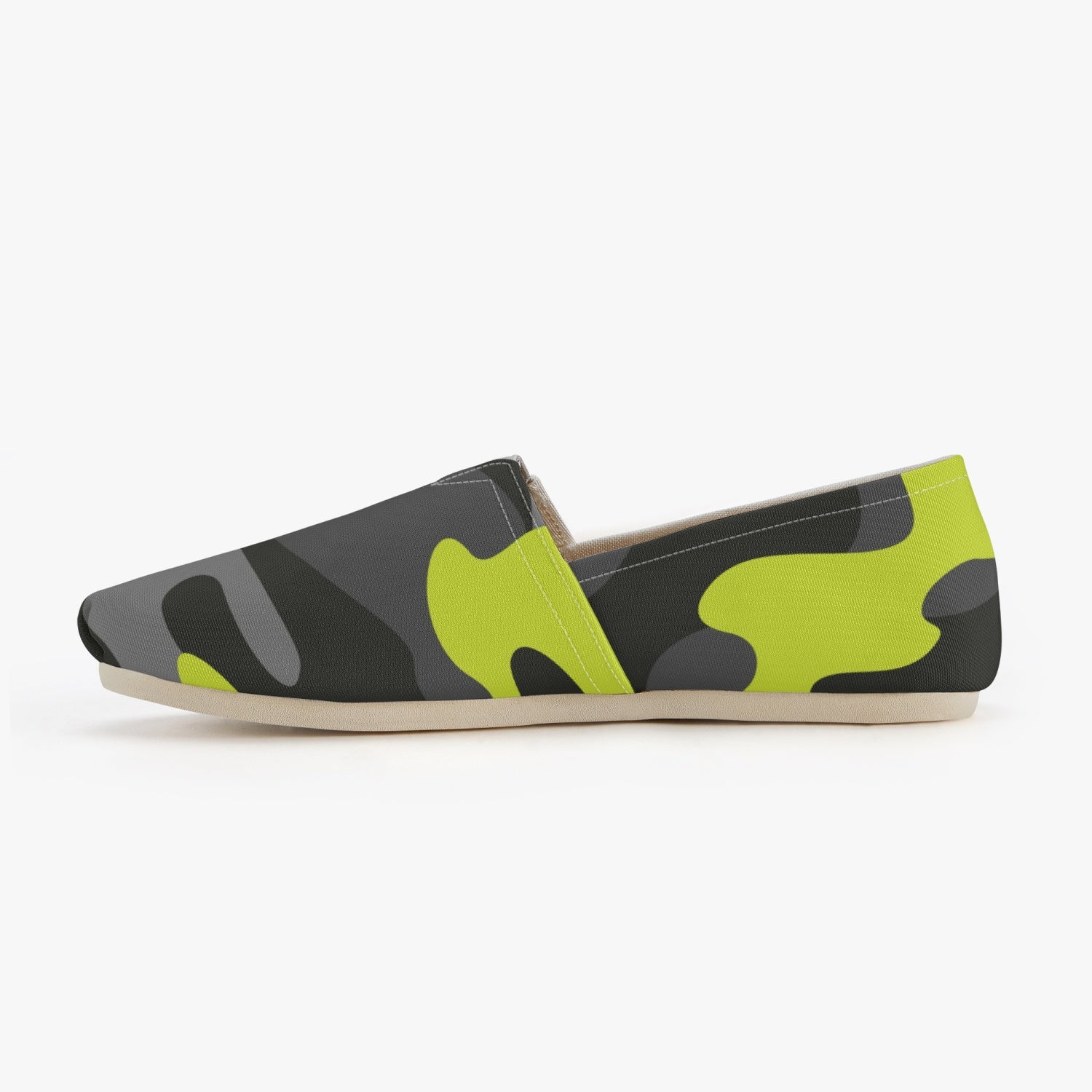 Camo Toms | Black, Gray, and Yellow camouflage Canvas Shoes Camo Colors