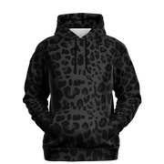 Black Leopard Print Hoodie | Puma Pattern | Camo Colors
