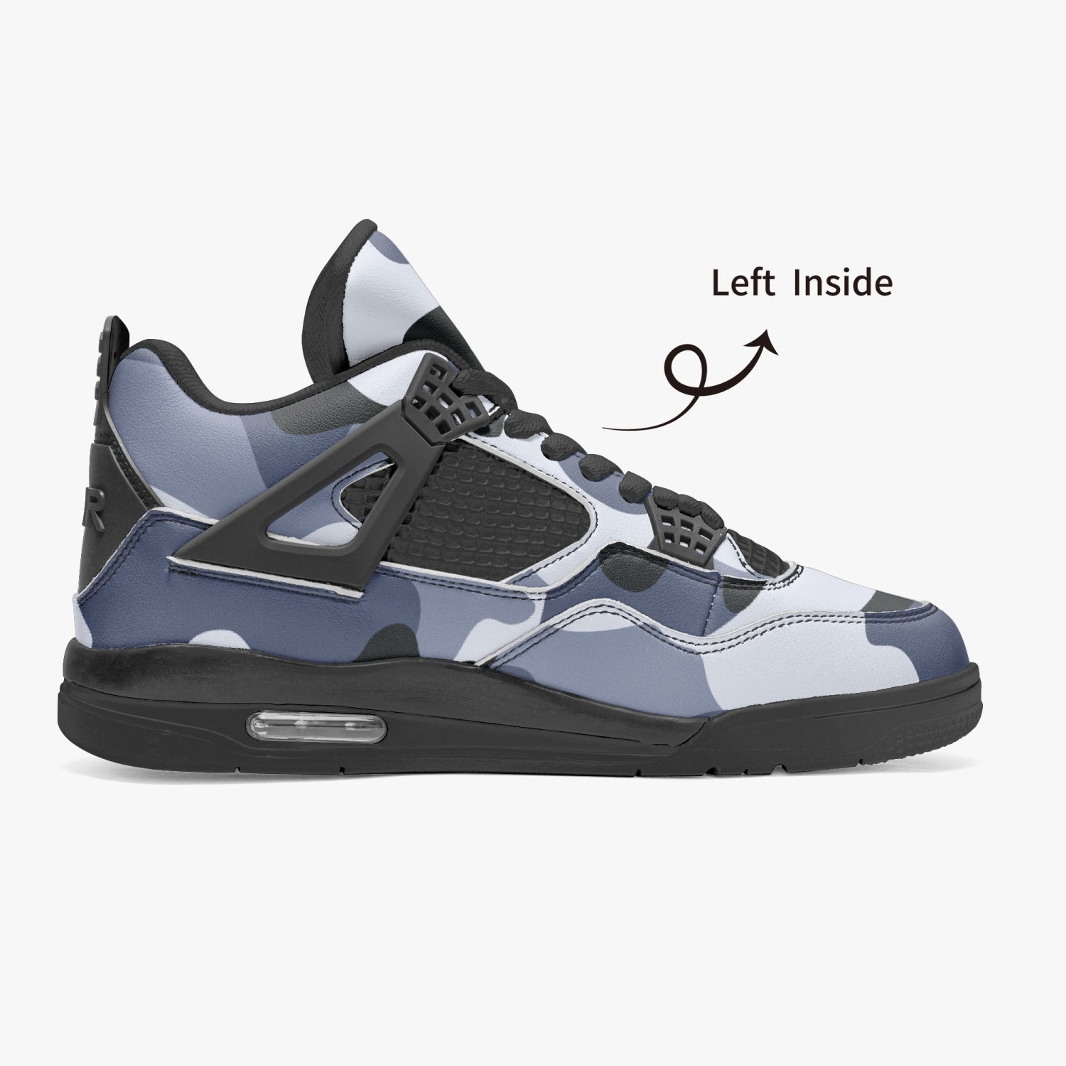 Camo Jordans AJ4 | Light Blue Camo Colors