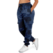 Camo Cargo Pants | Unisex | Deep Blue Camouflage Camo Colors