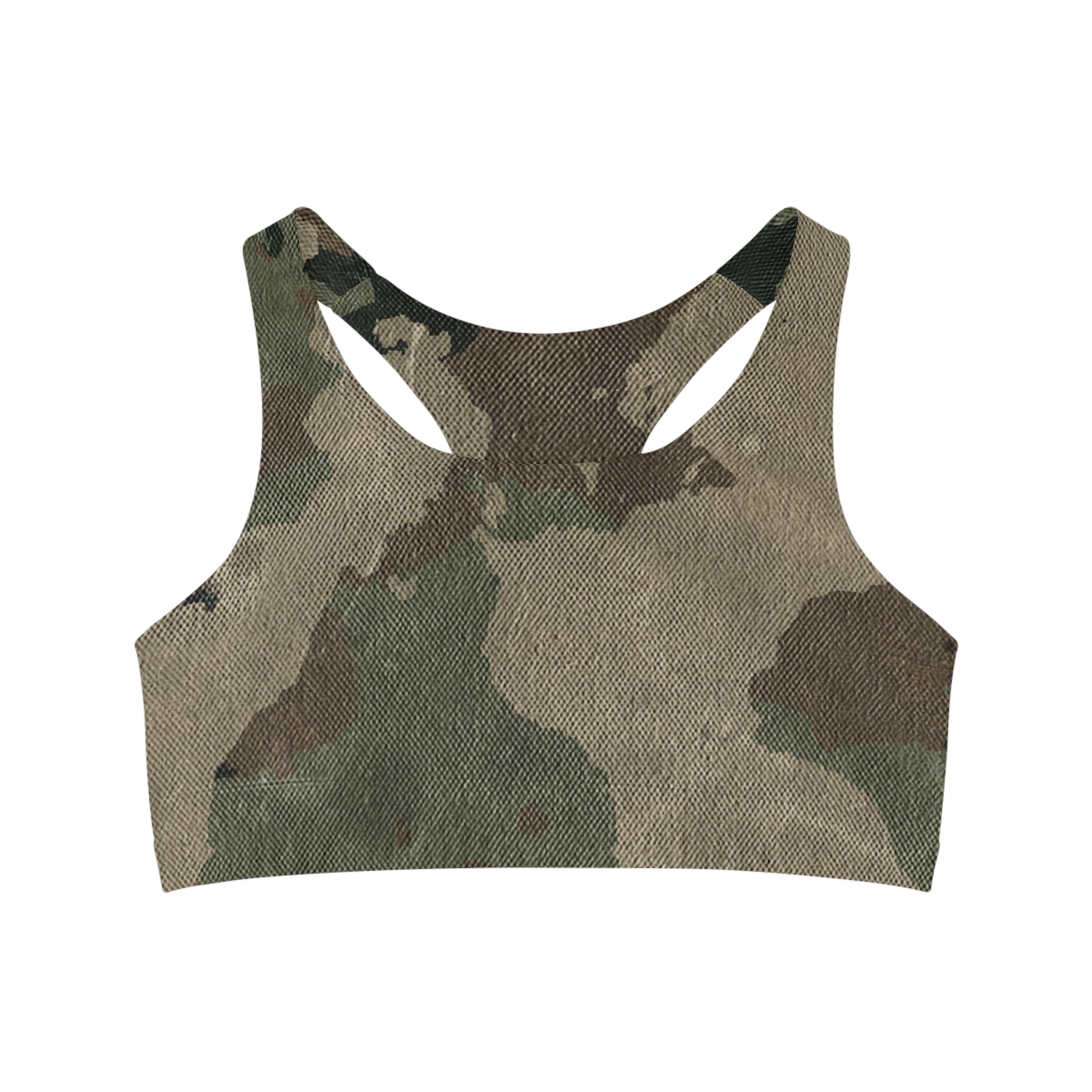 Camo Bra | Dirty Brown Sports Camouflage Camo Colors