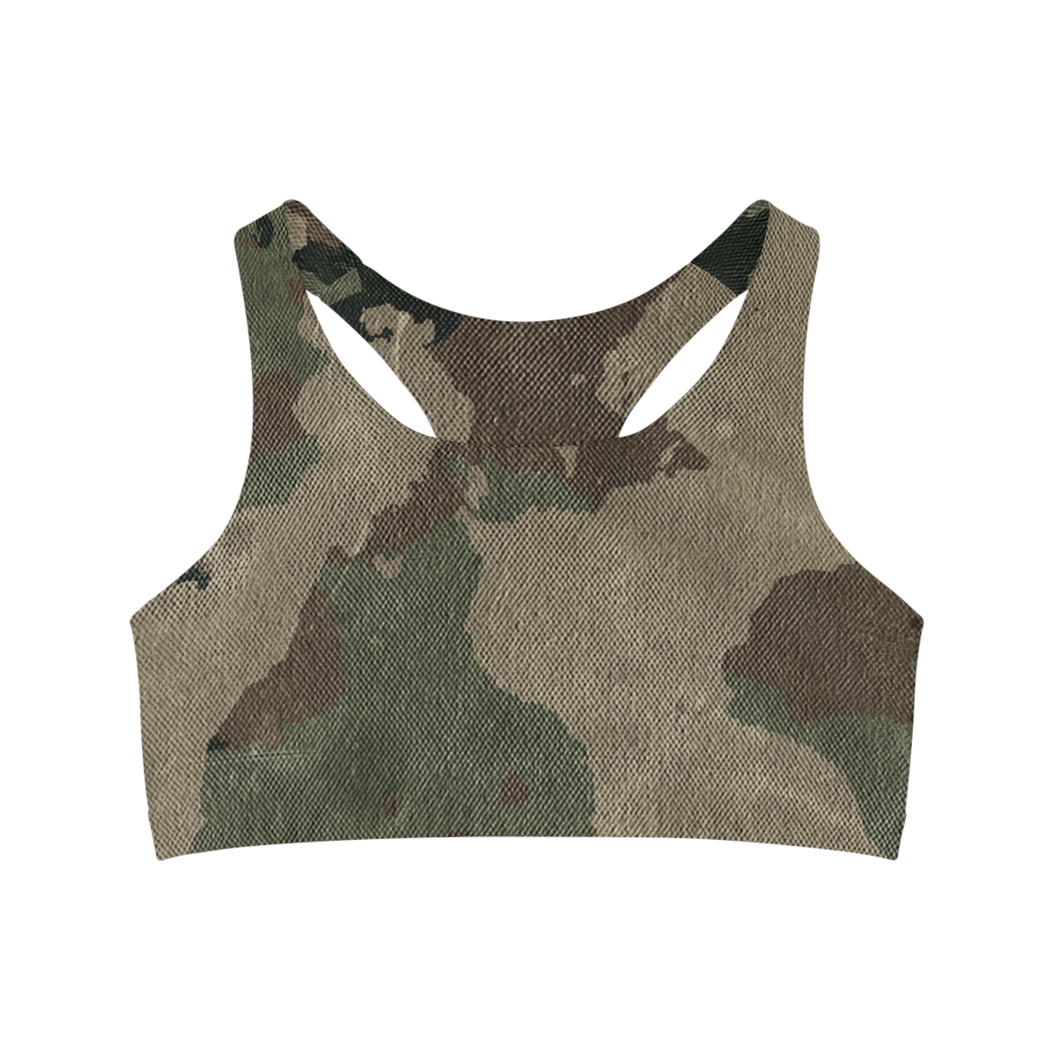 Camo Bra | Dirty Brown Sports Camouflage Camo Colors